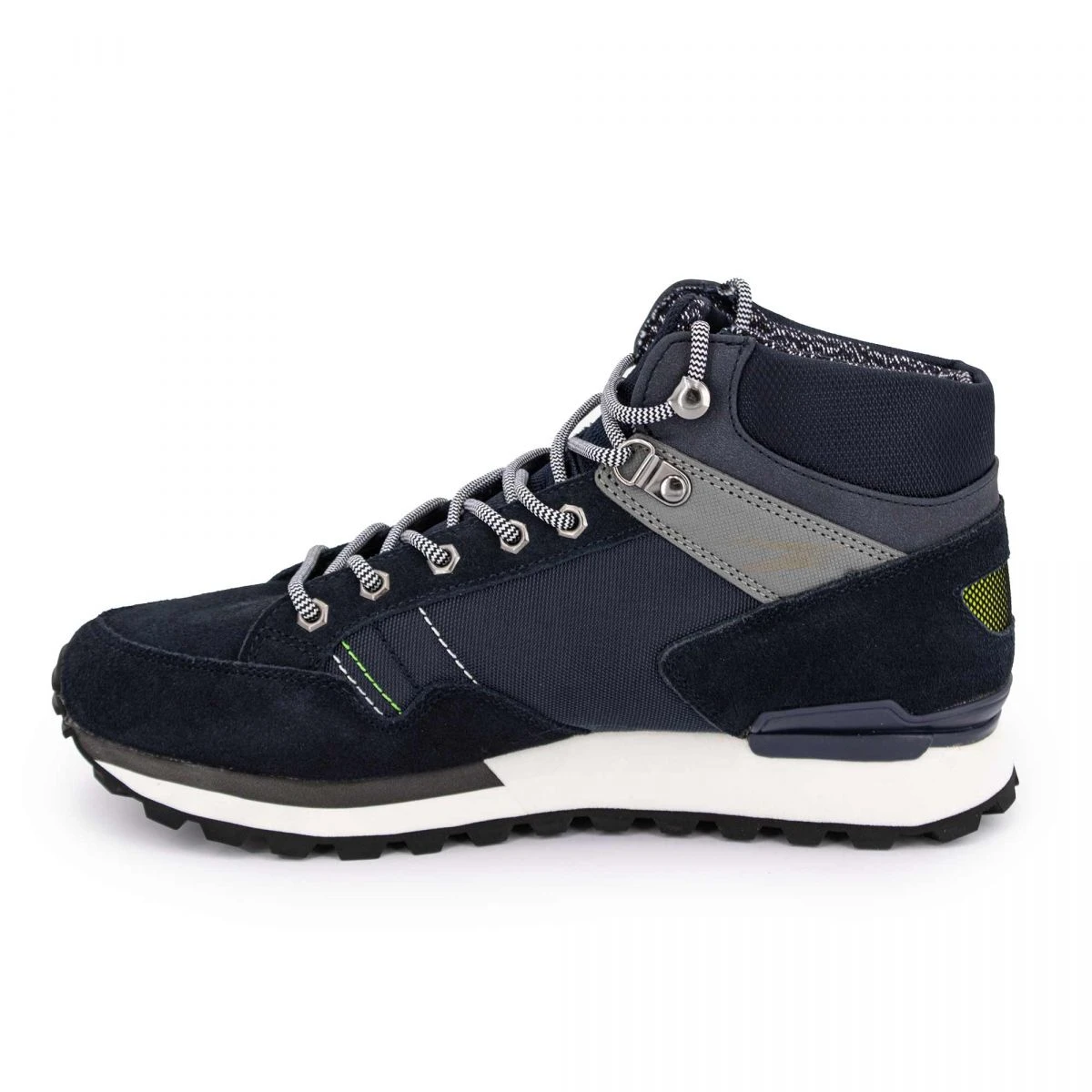 Baskets Montantes Logo Relief Avec Semelle Blanche Effet Daim Homme US POLO 6 Baskets Montantes Logo Relief Avec Semelle Blanche Effet Daim Homme US POLO – Image 4