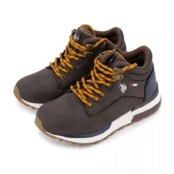 Baskets Montantes Marron Avec Zip Semelle Blanche T27-34 Enfant US POLO -Dockers by Gerli Soldes Magasin baskets montantes marron avec zip semelle blanche t27 34 enfant us polo 2