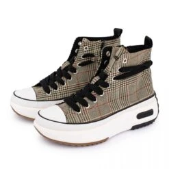 Baskets Montantes Plate-forme Prince De Galles Carreaux Zip Femme DOCKERS BY GERLI 12 Baskets Montantes Plate-forme Prince De Galles Carreaux Zip Femme DOCKERS BY GERLI -Dockers by Gerli Soldes Magasin baskets montantes plate forme prince de galles carreaux zip femme dockers by gerli 2