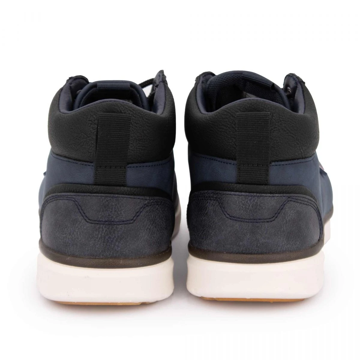 Baskets Montantes Texturées Semelle Blanche à Lacets Logo En Relief Homme US POLO 7 Baskets Montantes Texturées Semelle Blanche à Lacets Logo En Relief Homme US POLO – Image 5