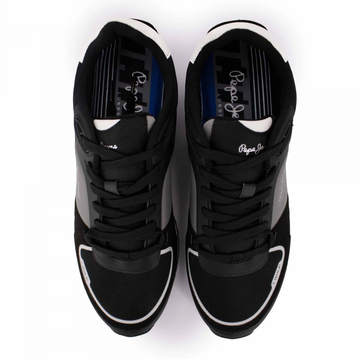 Baskets Noir Pms30774 T40 Au 45 Femme, Homme PEPE JEANS 5 Baskets Noir Pms30774 T40 Au 45 Femme, Homme PEPE JEANS – Image 3