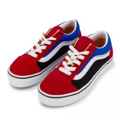 Baskets Old Skool Cuir Color Block Basses T28-39 Enfant VANS -Dockers by Gerli Soldes Magasin baskets old skool cuir color block basses t28 39 enfant vans 2