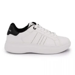 Baskets Perforées Intérieur Bleu Marine Avec étiquette Logo Et Fermeture Avec Lacets Blanc T40-46 Homme US POLO