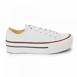 Baskets Plateforme Toile Femme VICTORIA