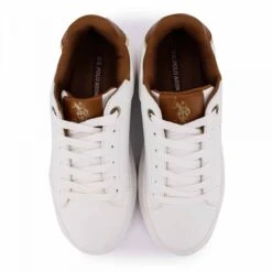 Baskets Semelle épaisse Logo Manuscrit Détail Gold Femme US POLO -Dockers by Gerli Soldes Magasin baskets semelle epaisse logo manuscrit detail gold femme us polo 4