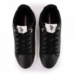 Baskets Semelle épaisse Logo Manuscrit Détail Gold Femme US POLO -Dockers by Gerli Soldes Magasin baskets semelle epaisse logo manuscrit detail gold femme us polo 5