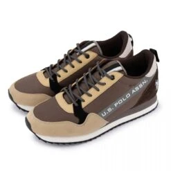 Baskets Texturées Semelle Colorée Intérieur Motif à Carreaux Homme US POLO -Dockers by Gerli Soldes Magasin baskets texturees semelle coloree interieur motif a carreaux homme us polo 5