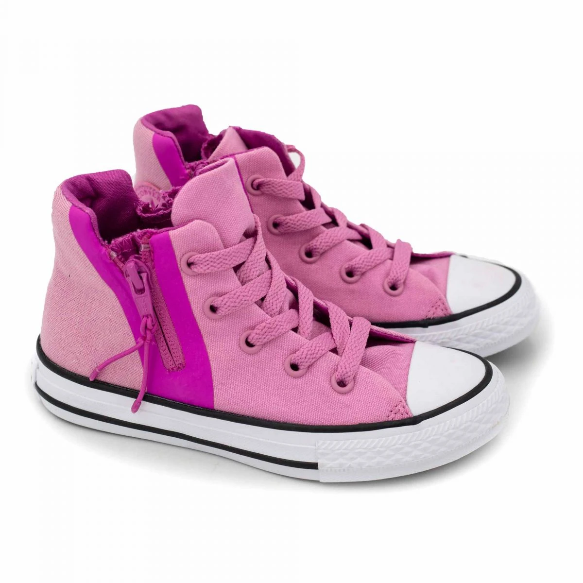 Baskets Toile Montantes Rose Enfant CONVERSE 4 Baskets Toile Montantes Rose Enfant CONVERSE – Image 2
