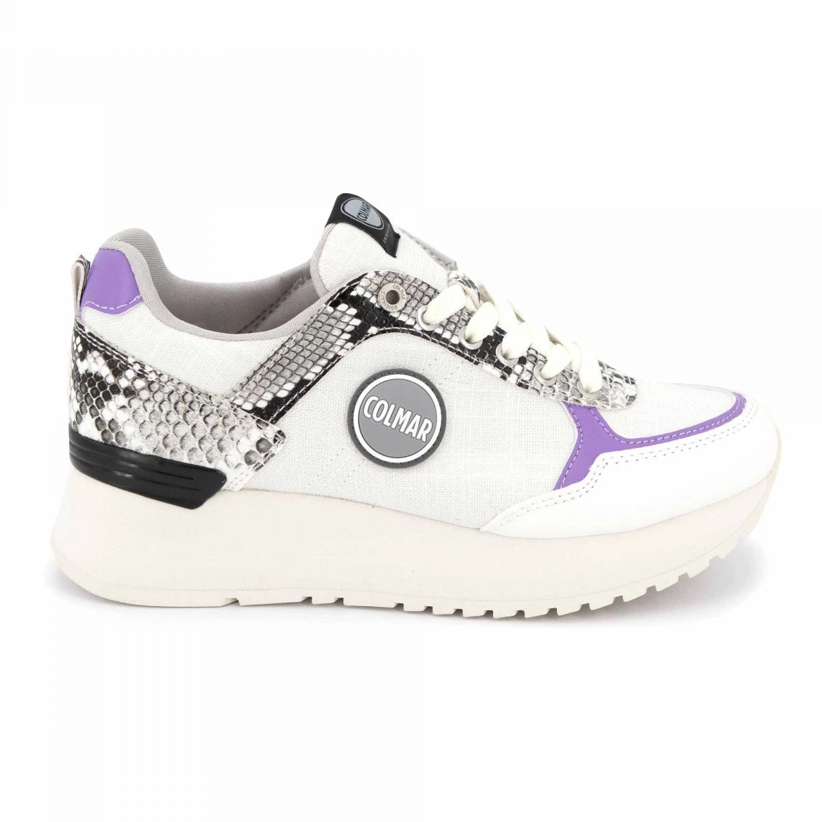 Baskets Travis116 T36-41 Blanc/violet Femme COLMAR 3 Baskets Travis116 T36-41 Blanc/violet Femme COLMAR