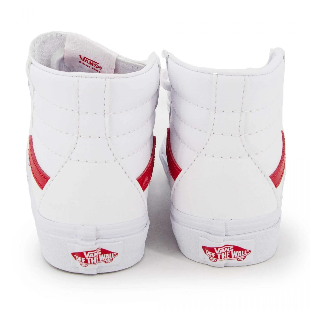 Baskets Ua Sk8-Hi Blanches Bande Rouge Montantes T28-35 Enfant VANS 6 Baskets Ua Sk8-Hi Blanches Bande Rouge Montantes T28-35 Enfant VANS – Image 4