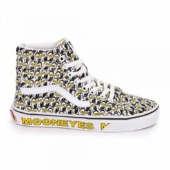 Baskets Vans X Mooneyes Sk8-hi Jaune Montantes T36-41 Femme VANS