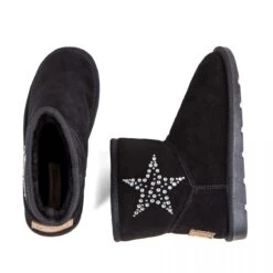 Boots Chacha Fourrées Noires Femme LES TROPEZIENNES