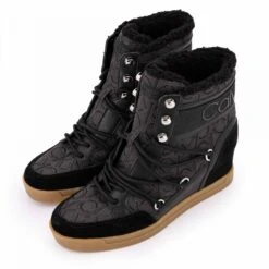 Boots Compense 00b4e00189001 Noir T35-40 Femme CALVIN KLEIN -Dockers by Gerli Soldes Magasin boots compense 00b4e00189001 noir t35 40 3