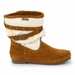 Boots Cuir Suédé Et Tricot Gelato Femme LES TROPEZIENNES PAR M.BELARBI