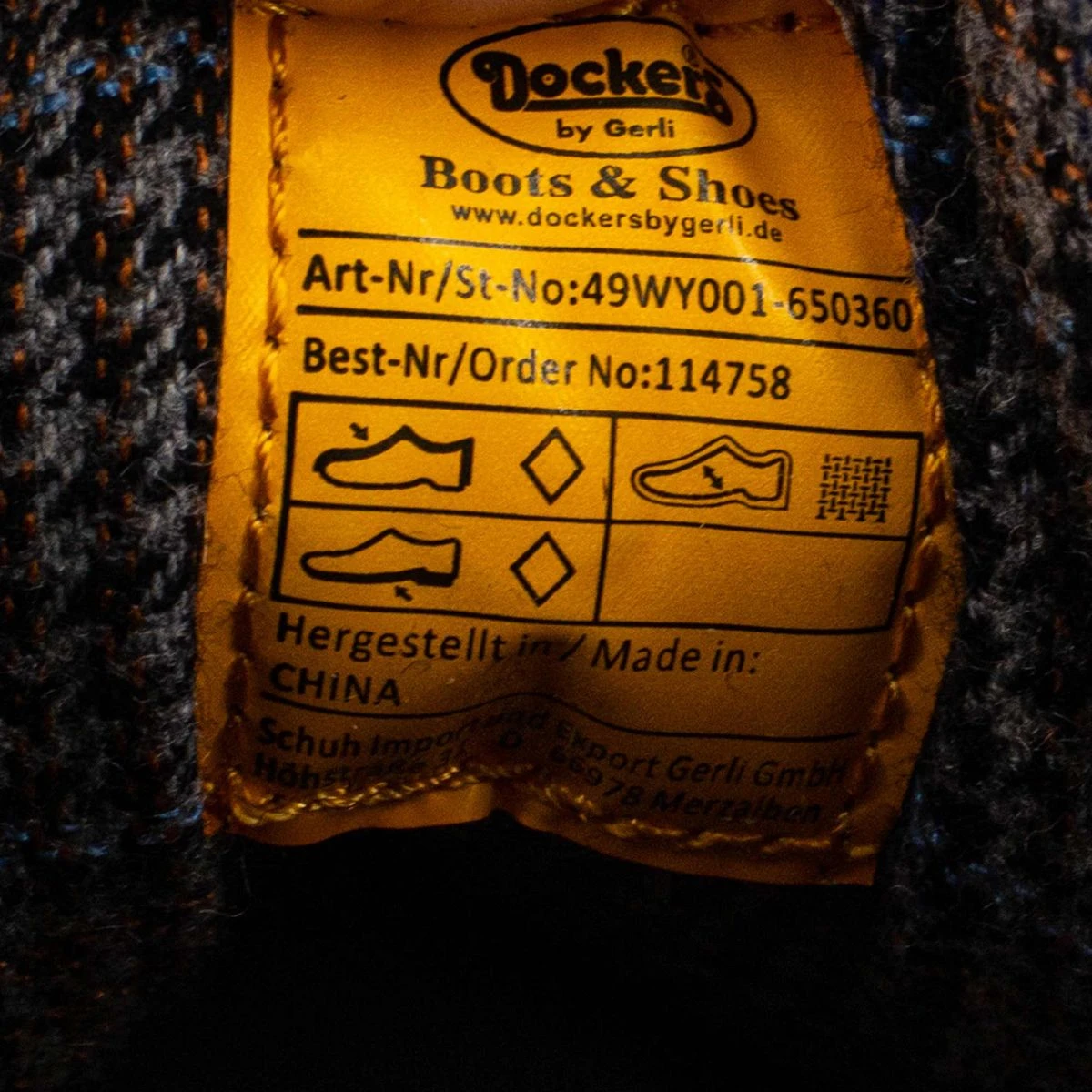 Bottines à Lacets Avec Surpiqûres Motif Intérieur Pied De Poule Schoko T40/46 Homme DOCKERS BY GERLI 9 Bottines à Lacets Avec Surpiqûres Motif Intérieur Pied De Poule Schoko T40/46 Homme DOCKERS BY GERLI – Image 7
