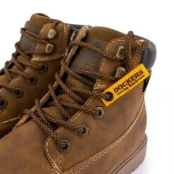 Bottines à Lacets Effet Daim Avec Logo Incrusté Cognac T40/46 Homme DOCKERS BY GERLI -Dockers by Gerli Soldes Magasin bottines a lacets effet daim avec logo incruste cognac t40 46 homme dockers by gerli 5