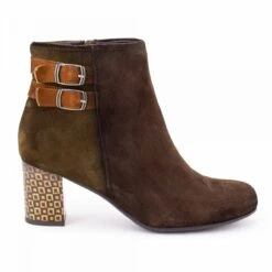 Bottines A Talon Ebano Herb Cuero D8921 Rodin Femme DORKING
