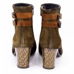 Bottines A Talon Ebano Herb Cuero D8921 Rodin Femme DORKING -Dockers by Gerli Soldes Magasin bottines a talon ebano herb cuero d8921 rodin 3