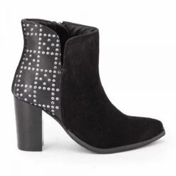 Bottines à Talons Cloutées Cuir Keshia Femme LES TROPEZIENNES PAR M.BELARBI