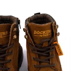 Bottines Croute De Cuir à Lacets Avec Zip Logo Brodé Tan T40/46 Homme DOCKERS BY GERLI -Dockers by Gerli Soldes Magasin bottines croute de cuir a lacets avec zip logo brode tan t40 46 homme dockers by gerli 5