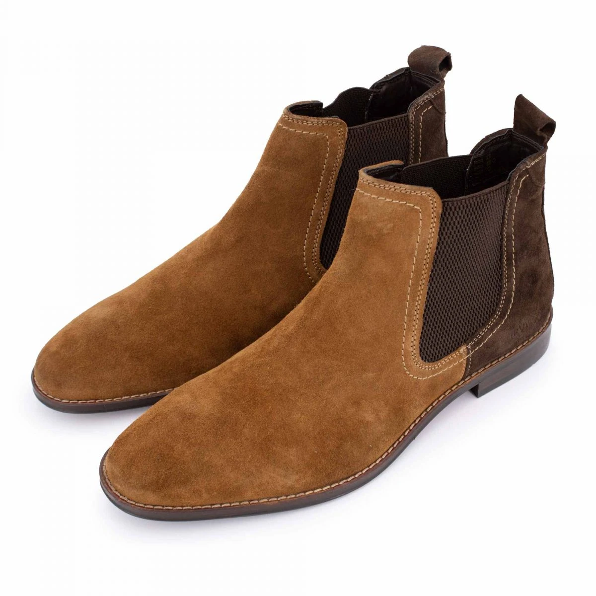 Bottines Cuir De Chèvre Bi Color Dégradé De Marron T41-46 Homme CHEVIGNON 6 Bottines Cuir De Chèvre Bi Color Dégradé De Marron T41-46 Homme CHEVIGNON – Image 4
