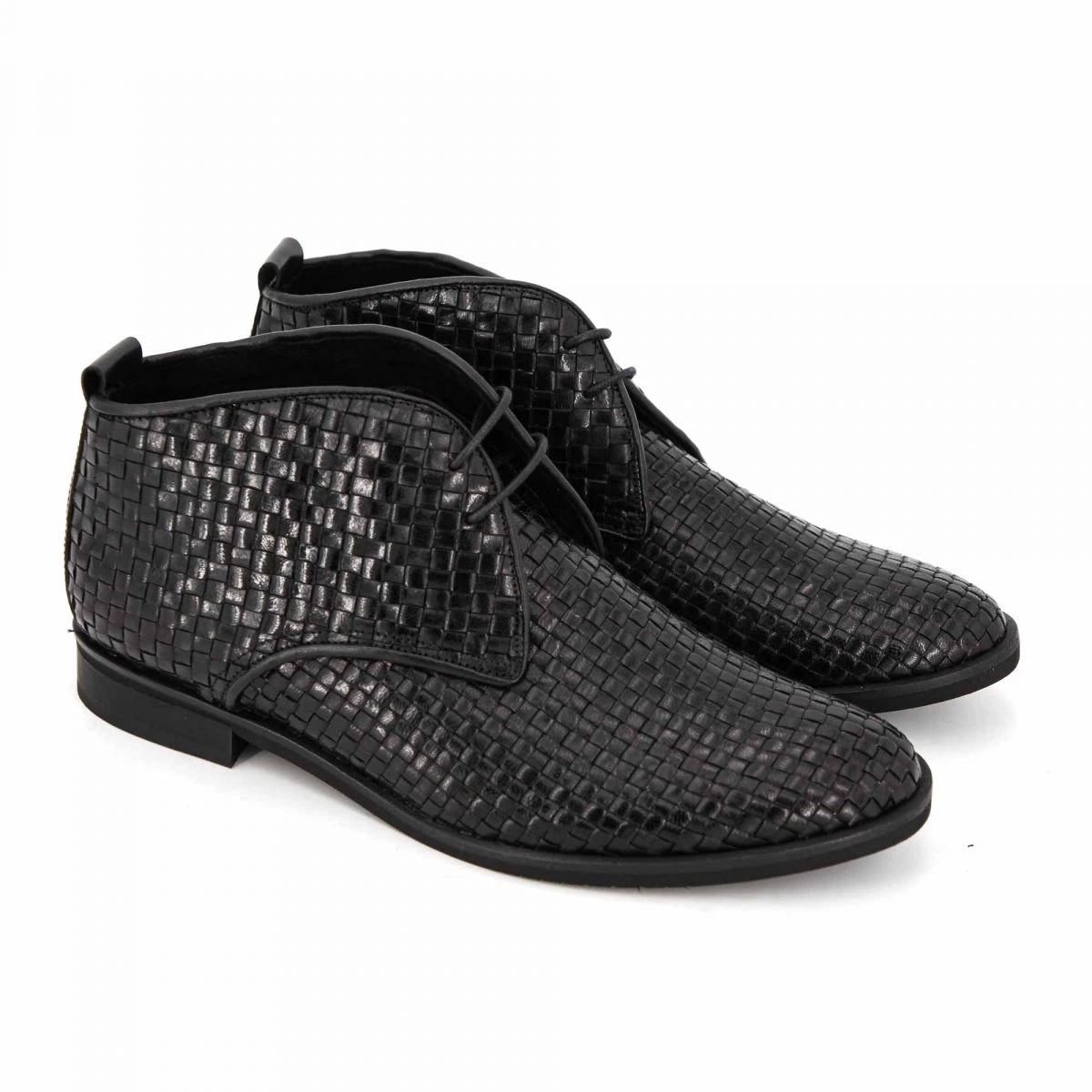 Bottines Cuir Noir T35-t41 Woltress Femme YVES DESFARGE 4 Bottines Cuir Noir T35-t41 Woltress Femme YVES DESFARGE – Image 2