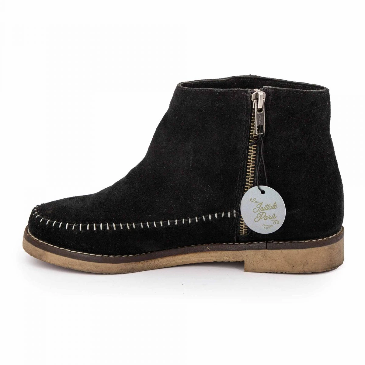 Bottines Cuir Suédé Frange Mia Femme INITIALE PARIS 6 Bottines Cuir Suédé Frange Mia Femme INITIALE PARIS – Image 4