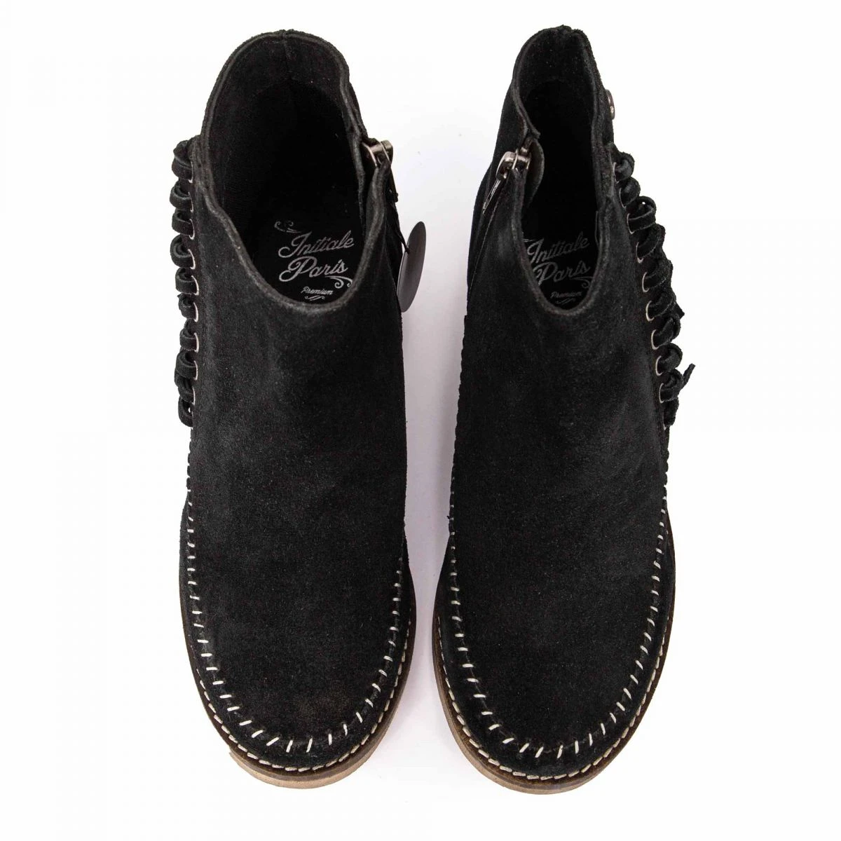 Bottines Cuir Suédé Frange Mia Femme INITIALE PARIS 10 Bottines Cuir Suédé Frange Mia Femme INITIALE PARIS – Image 8