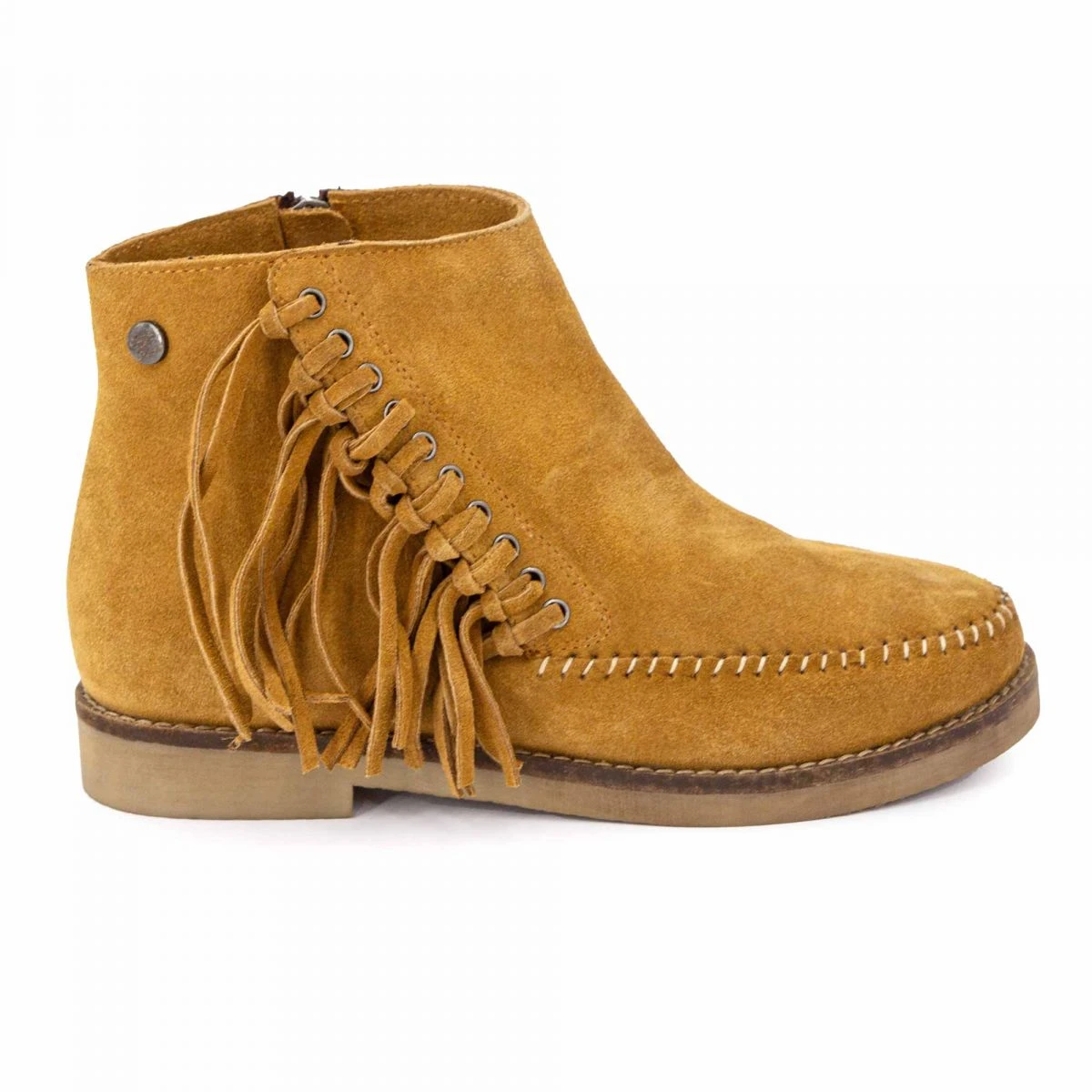 Bottines Cuir Suédé Frange Mia Femme INITIALE PARIS 3 Bottines Cuir Suédé Frange Mia Femme INITIALE PARIS