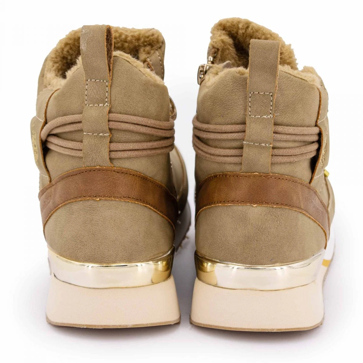 Bottines Fourrées Avec Lien De Serrage Style Suédine Semelle Colorée Femme US POLO 7 Bottines Fourrées Avec Lien De Serrage Style Suédine Semelle Colorée Femme US POLO – Image 5