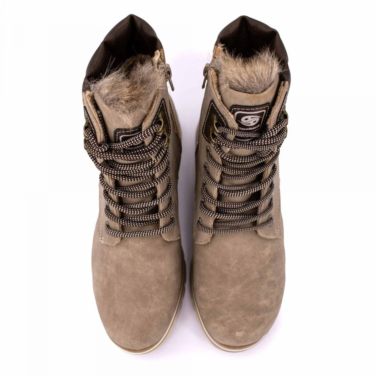 Bottines Zippées à Lacets Fourrées Suédé Femme DOCKERS BY GERLI 5 Bottines Zippées à Lacets Fourrées Suédé Femme DOCKERS BY GERLI – Image 3