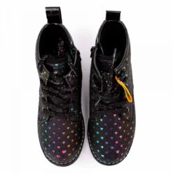 Bottines Zippées à Lacets Imprimé Coeur Multicolore Enfant DOCKERS BY GERLI -Dockers by Gerli Soldes Magasin bottines zippees a lacets imprime coeur multicolore enfant dockers by gerli 2