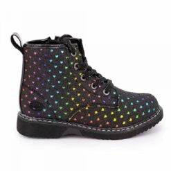 Bottines Zippées à Lacets Imprimé Coeur Multicolore Enfant DOCKERS BY GERLI