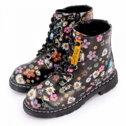 Bottines Zippées à Lacets Imprimé Fleuri Enfant DOCKERS BY GERLI -Dockers by Gerli Soldes Magasin bottines zippees a lacets imprime fleuri enfant dockers by gerli 3