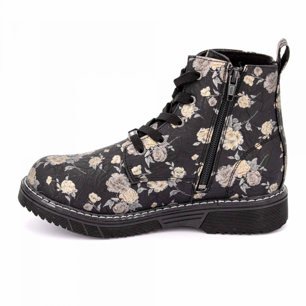 Bottines Zippées à Lacets Imprimé Fleurs Femme DOCKERS BY GERLI 4 Bottines Zippées à Lacets Imprimé Fleurs Femme DOCKERS BY GERLI – Image 2