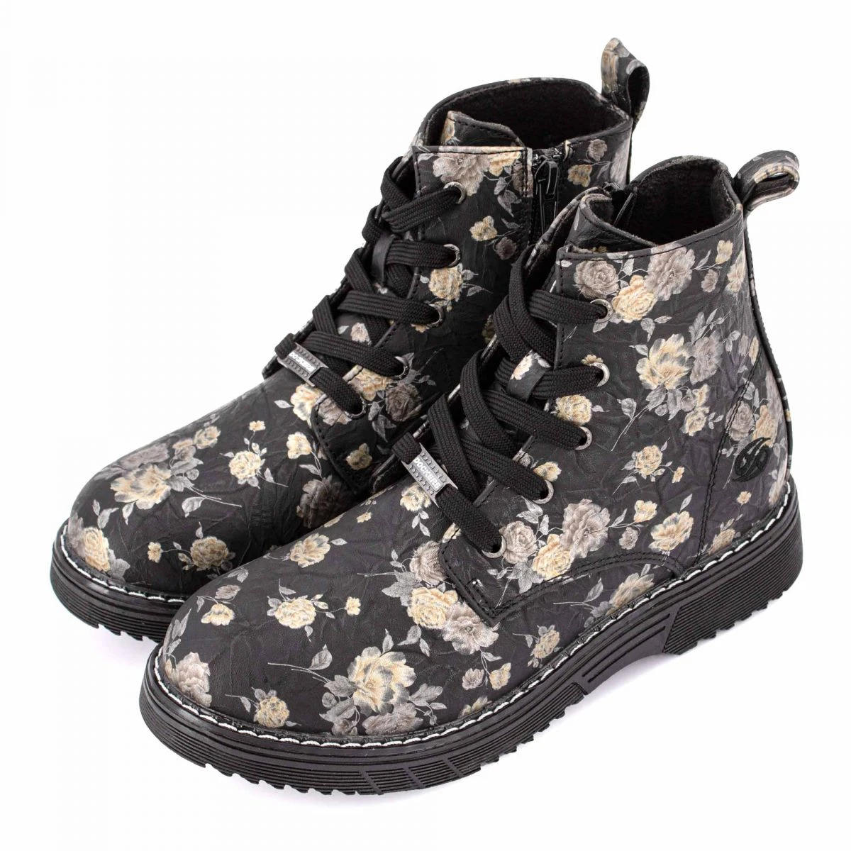 Bottines Zippées à Lacets Imprimé Fleurs Femme DOCKERS BY GERLI 6 Bottines Zippées à Lacets Imprimé Fleurs Femme DOCKERS BY GERLI – Image 4