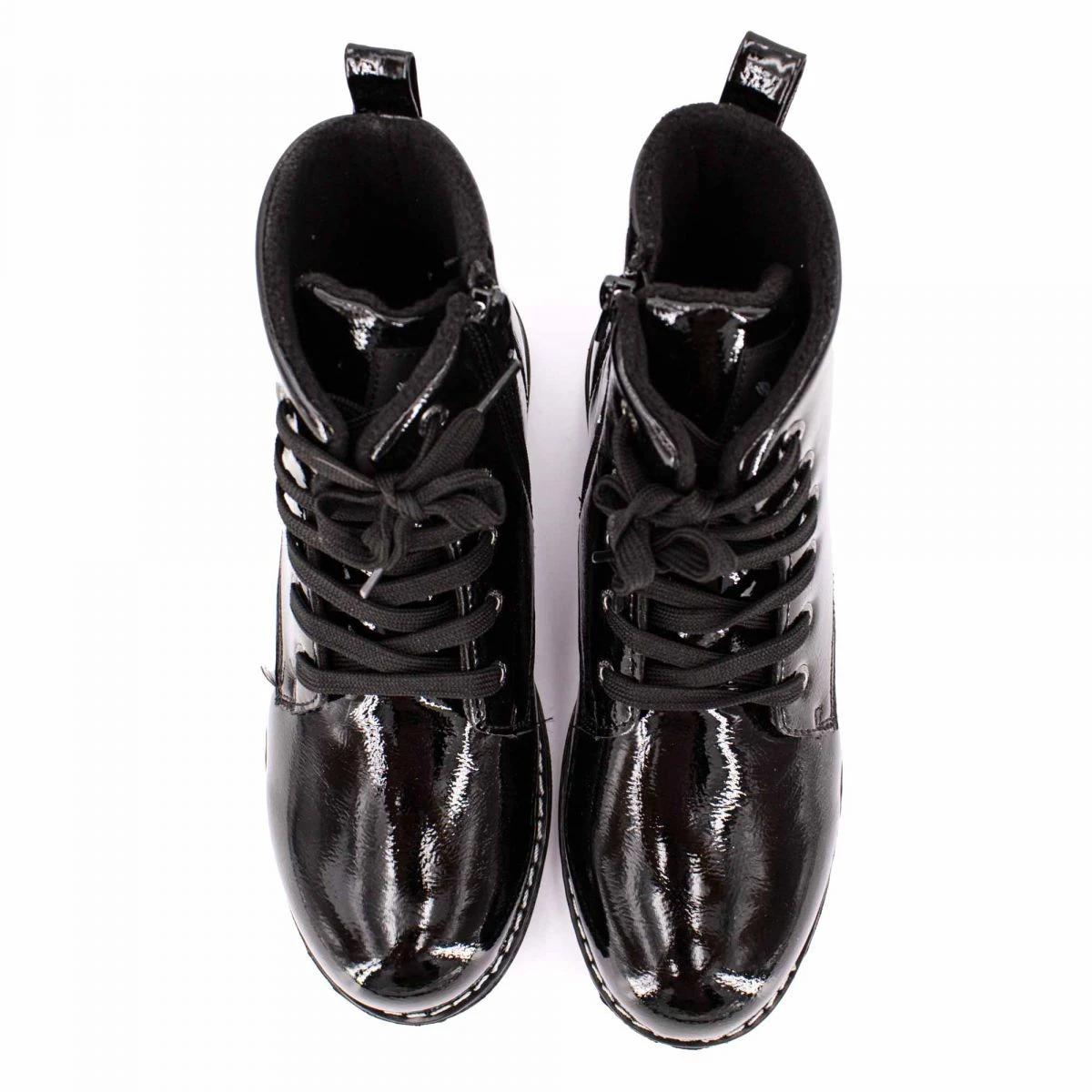 Bottines Zippées à Lacets Vernis Femme DOCKERS BY GERLI 5 Bottines Zippées à Lacets Vernis Femme DOCKERS BY GERLI – Image 3