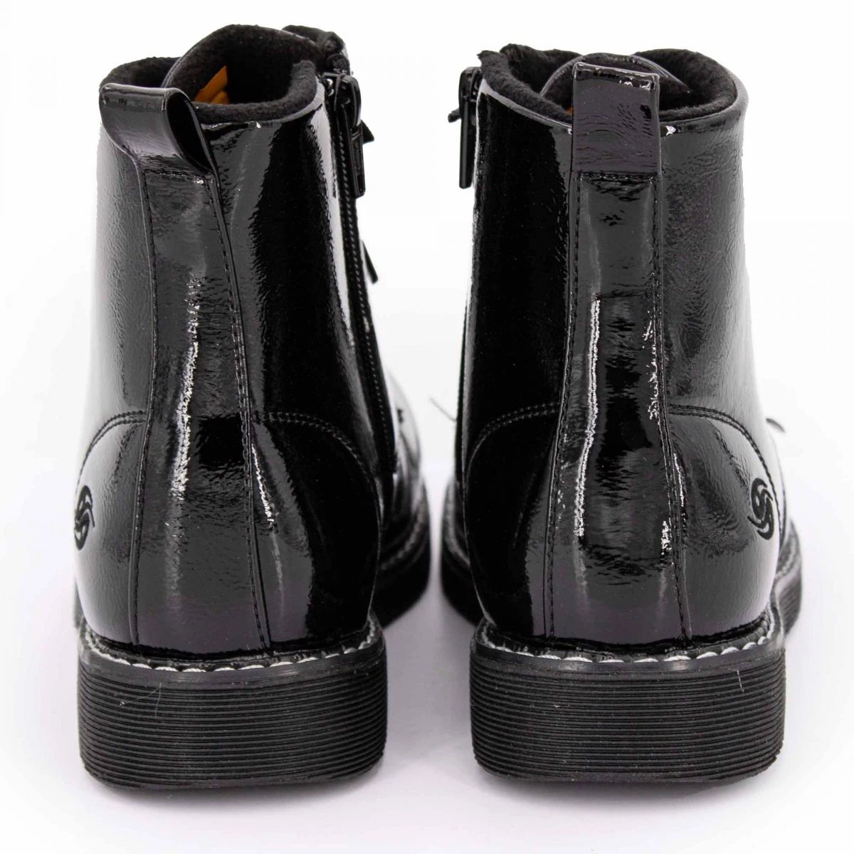 Bottines Zippées à Lacets Vernis Femme DOCKERS BY GERLI 7 Bottines Zippées à Lacets Vernis Femme DOCKERS BY GERLI – Image 5