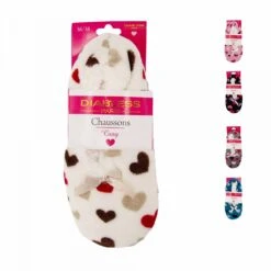 Chausson Cosy Coeur Celuta Femme DIAB'LESS -Dockers by Gerli Soldes Magasin chausson cosy coeur celuta 11