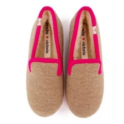 Chaussons Bicolore Fourrés Femme VICTORIA -Dockers by Gerli Soldes Magasin chaussons bicolore fourres femme victoria 3