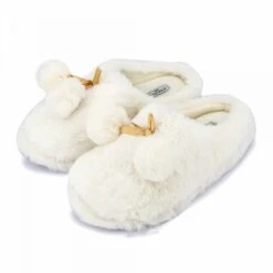 Chaussons Fausse Fourrure Pompon Antidérapant Claire Femme LES PETITES...PARIS -Dockers by Gerli Soldes Magasin chaussons fausse fourrure pompon antiderapant claire femme les petitesparis 10
