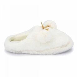 Chaussons Fausse Fourrure Pompon Antidérapant Claire Femme LES PETITES...PARIS