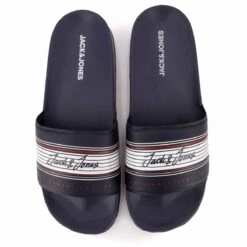 Claquettes Rayées Logo Homme JACK & JONES -Dockers by Gerli Soldes Magasin claquettes rayees logo homme jack jones 4