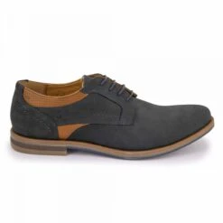 Derby Rex-ss23-41 / Ss22-21 Cuir Cognac / Nubuck Jeans T40-46 Homme PIERRE CARDIN