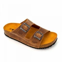 Mules 2 Brides Camel 9104 Oiled Femme EMMA -Dockers by Gerli Soldes Magasin mules 2 brides camel 9104 oiled 2