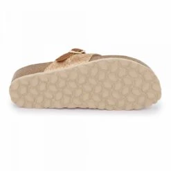 Mules à Talon Compensé Brides D'orteils Croisées Motif Serpent Rose Gold Igua Femme BIOSTOCK -Dockers by Gerli Soldes Magasin mules a talon compense brides d orteils croisees motif serpent rose gold igua femme biostock 4