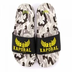 Mules Camouflage Blanc Avec Logo Relief Decal Homme KAPORAL -Dockers by Gerli Soldes Magasin mules camouflage blanc avec logo relief decal homme kaporal 5