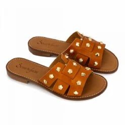 Mules Cuir Léger Silvia Borchie Femme SEMERDJIAN -Dockers by Gerli Soldes Magasin mules cuir leger silvia borchie femme semerdjian 4