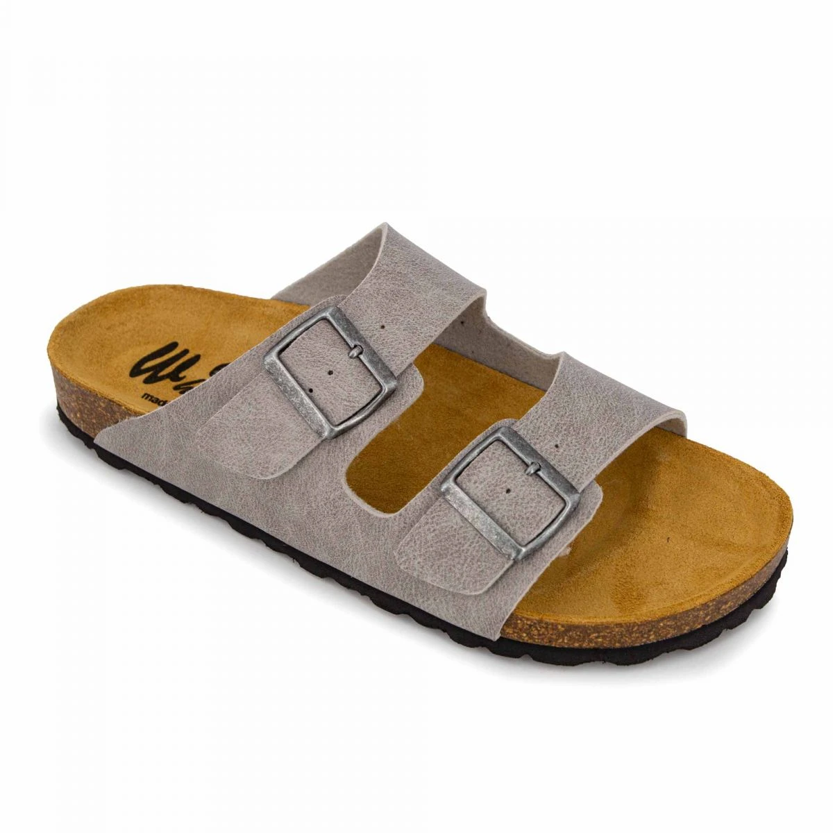 Mules Cuir Toile Légère Double Bride Homme WHY LAND 4 Mules Cuir Toile Légère Double Bride Homme WHY LAND – Image 2