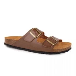 Mules Cuir Toile Légère Double Bride Homme WHY LAND 24 Mules Cuir Toile Légère Double Bride Homme WHY LAND -Dockers by Gerli Soldes Magasin mules cuir toile legere double bride homme why land 3